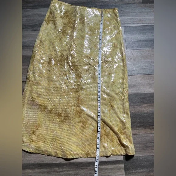 Anthropologie Tilda Sequin Slip Skirt- Large - Picture 3 of 7